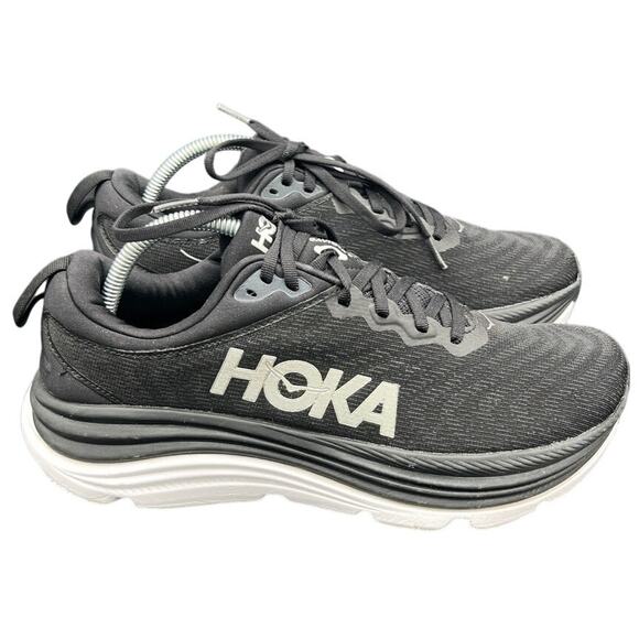 ⚫ Hoka One One Gaviota 5 Black Women’s 10B – Max Cushion Running Sneakers - Picture 1 of 7
